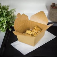 Kraft #3 Fold-to-Go Box, 76oz (200/cs)