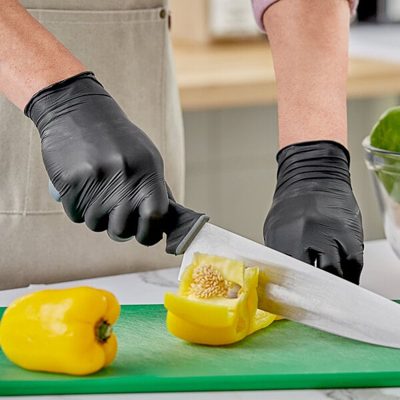 Nitrile Gloves L, 3.5mil, Black (1000/cs)